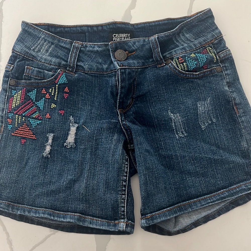 Denim shorts . Junior size 1.